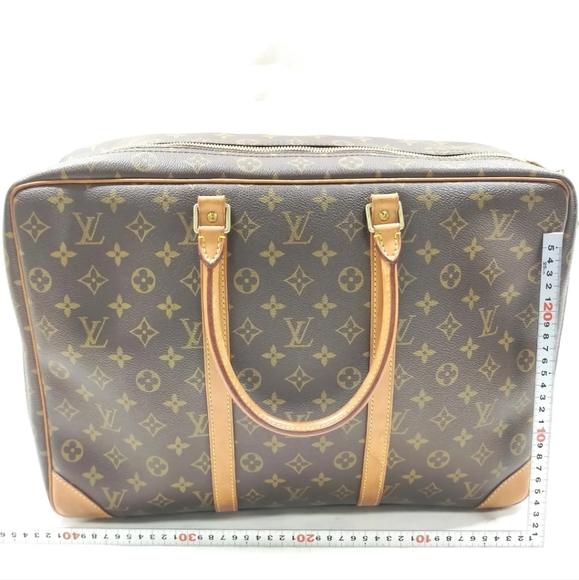 Louis Vuitton Sirius 45 Travel Bag Monogram Canvas Leather Handbag LV - Picture 2 of 8